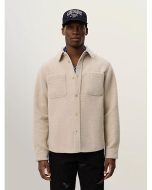 Les Deux Les Deux Lennon Bouclé Overshirt - Natural