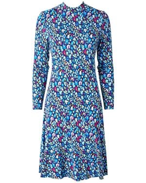 Joe Browns Printed High Neck Mini Dress - Blue