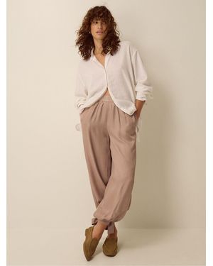 Monsoon Ari Balloon Pants Brown - Natural