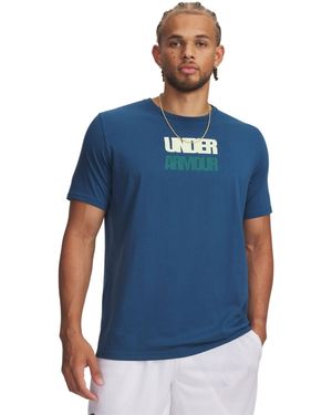 Under Armour Block Logo Short Sleeve T-Shirt - Blue