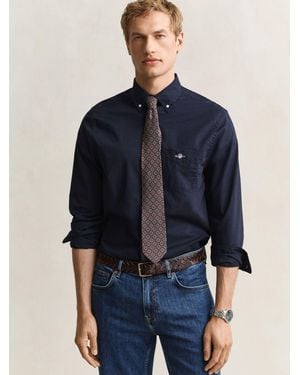 GANT Classic Poplin Shirt - Blue