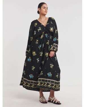 Simply Be Crew Neck Split Sleeve 100% Cotton T-Shirts 2 Pack - White