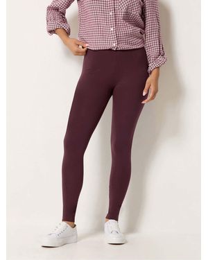 M Com Petite Stretch Leggings - Purple