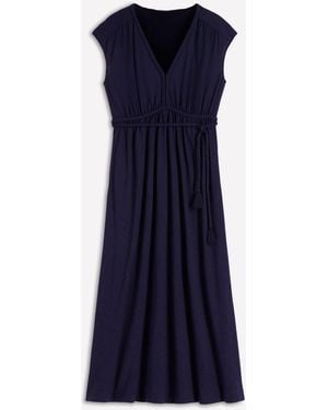 Boden Heidi Ruched Rope Jersey Dress - Blue