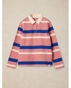 White Stuff Avery Ls Rugby Top - Pink