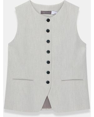 Mint Velvet Tailored Waistcoat - White