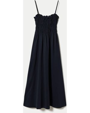 Jigsaw Cotton Pique Sundress - Blau