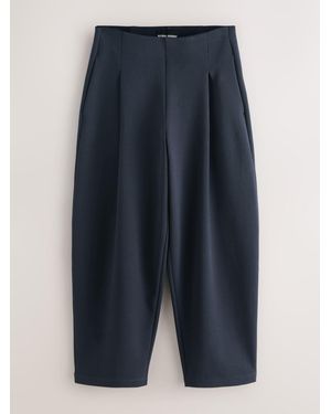 Nothing Ordinary Premium Cotton Rich Barrel Leg Sweat Pants - Blue