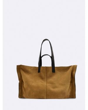 AllSaints Allsaints Lutece Suede Tote - White