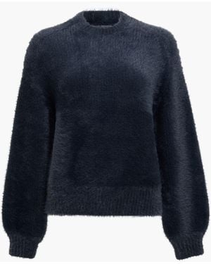 French Connection Dark Lucille Texture Jumper - Blue