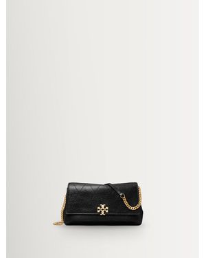 Tory Burch Tory Burch Charlie Quilted Chain Wallet - White