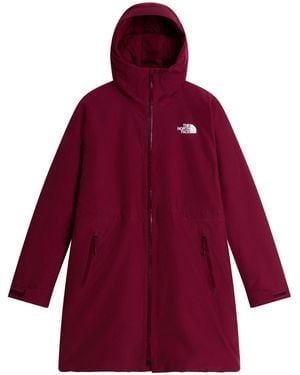 The North Face Insulated Hikesteller Parka Rain Jacket - Red