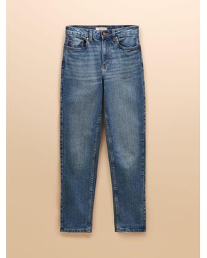 Joules Straight Fit Slim Mid Rise Jeans - Blue