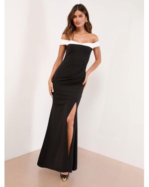 Lipsy Petite Bardot Maxi Dress - Black