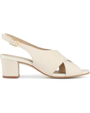 Jones Bootmaker Geenah Smart Leather Slingback Sandals - Natural
