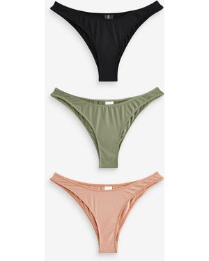 Self Smoothing Brasilianische Slips Mit Extra Hohem Beinausschnitt, 3Er-Pack34 - Mehrfarbig