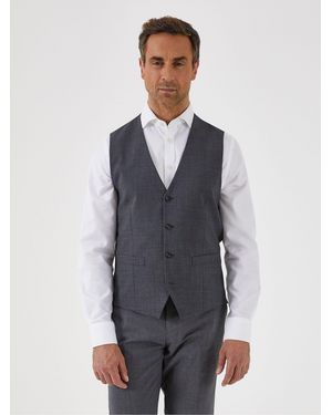 Skopes Single Breasted Wool Rich Darwin Suit Waistcoat - Gray