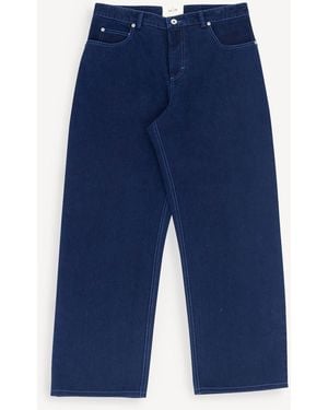 Folk Barrel Leg Jeans - Blue