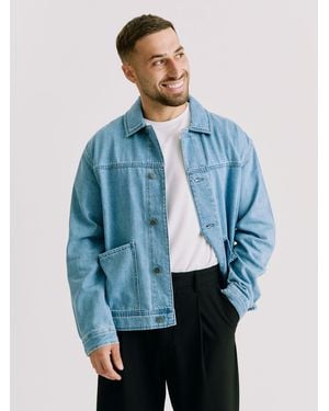 Kem Collection Denim Worker Jacket - Blue