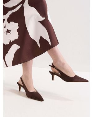 Phase Eight Satin Heeled Shoes - Pink