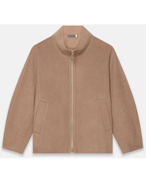 Mint Velvet Wool Blend Hand Finished Bomber Jacket - Natural