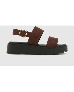 schuh Wf Tuscany Chunky Sandals - Brown