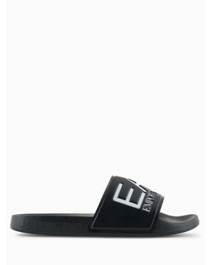 EA7 Logo Slides - Black