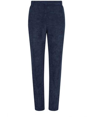 M Com Cord Tailored Straight Leg Pants - Blue