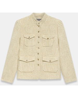 Mint Velvet Mint Velvet Boucle Pocket Detail Jacket - Natural
