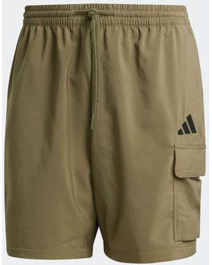 adidas Essentials Small Logo Cargo Chelsea Shorts - Green