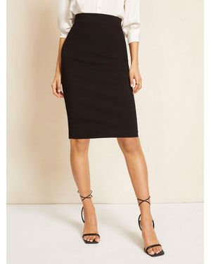 Friends Like These Sculpting Stretch Knee Length Skirt - Black