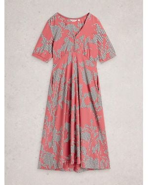 White Stuff Megan Jersey Dress - Red