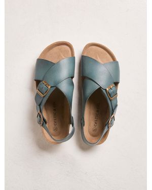 Celtic & Co. Crossover Buckle Sandals - Green