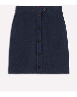 Boden Cecelia Textured Skirt - Blue