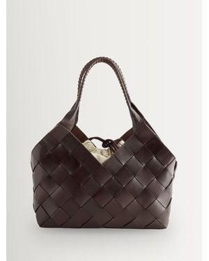 Dragon Diffusion Dragon Diffusion Castello Woven Tote - Brown