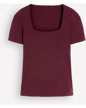 Boden Brooke Double Layer T-Shirt - Purple