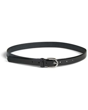 Pieces Leather Belt - Black