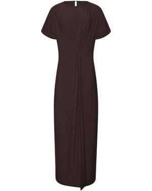 Long Tall Sally Knot Detail Midi Dress - Braun