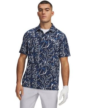 Under Armour Playoff 3.0 Printed Polo Shirt - Blue