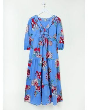 FatFace Fatface Frankie 100% Cotton Maxi Dress - Blue