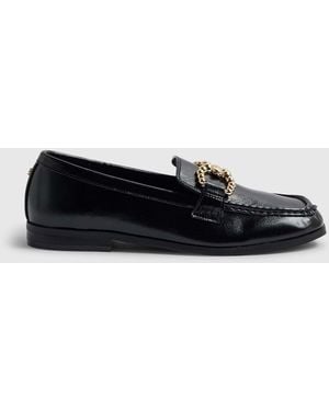 River Island Bead Trim Loafers - Weiß