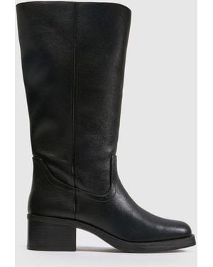 schuh Denmark Pull On Knee Boots - Black