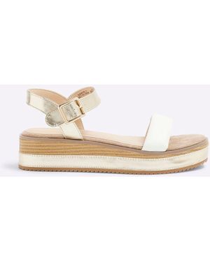 River Island Two Part Flatform Sandals - White
