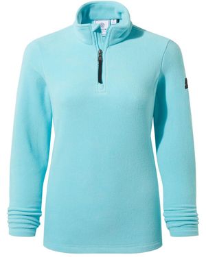 TOG24 Revive Fleece Zip Neck Jumper - Blue