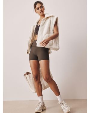 Next Ecru Active Borg Gilet - Natural