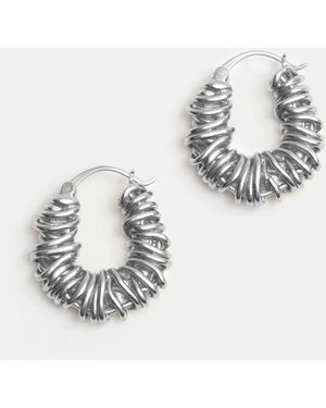 Hush Tilly Hoop Earrings - White
