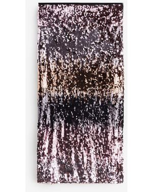 Scamp & Dude Split Front Skirt With Sequin - Pink