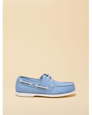 Joules X Chatham Jetty Deck Shoes - Blue