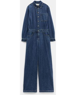 Hush Evelyn 100% Entspannter Jumpsuit Aus Baumwoll-Denim36 - Blau