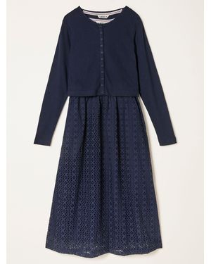 FatFace Fatface Gilly Regular 2In1 Dress - Blue